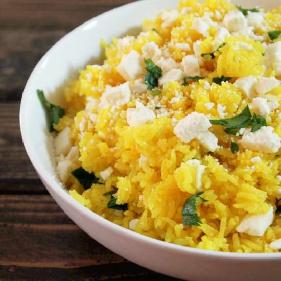 Yellow Feta Rice