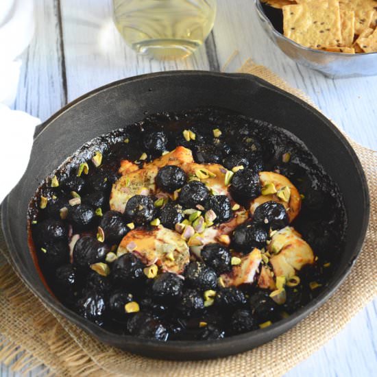 Goat Cheese Fundido with Cherries