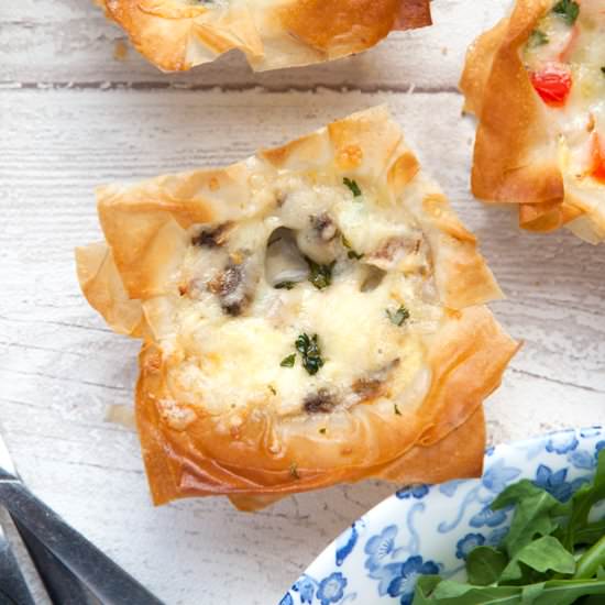 Filo Pastry Mini Quiches