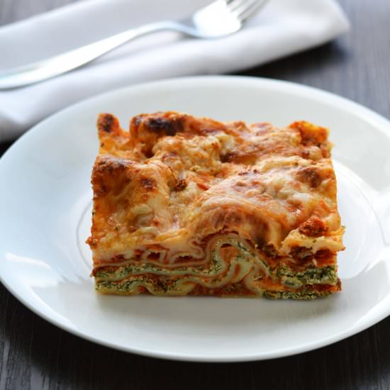 Speedy Spinach Lasagna