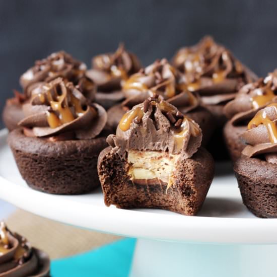 Snickers Chocolate Cookie Cups