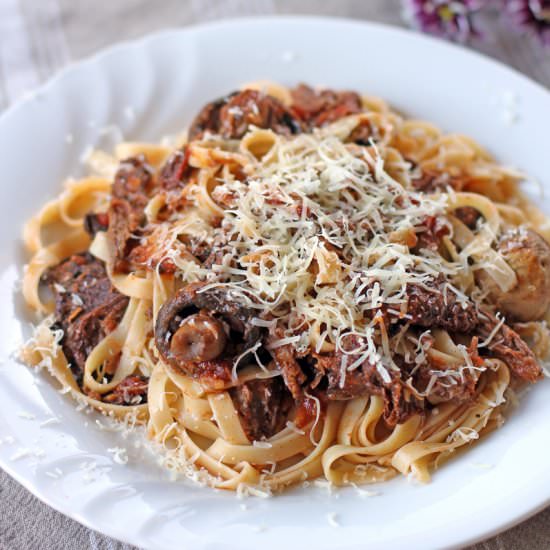Beef and Mixed Mushrooms Ragout