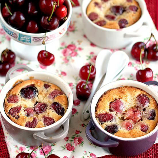 Clafoutis with cherries