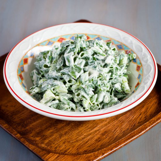 Green onion salad