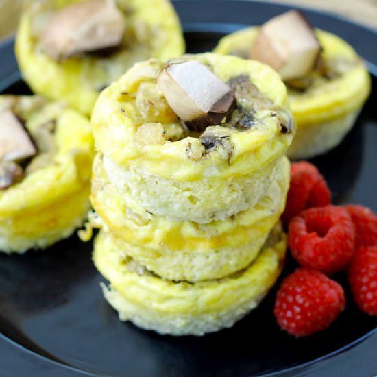 Mushroom and Goat Cheese Frittatas