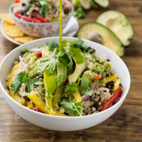 Cilantro Lime Black Bean Quinoa