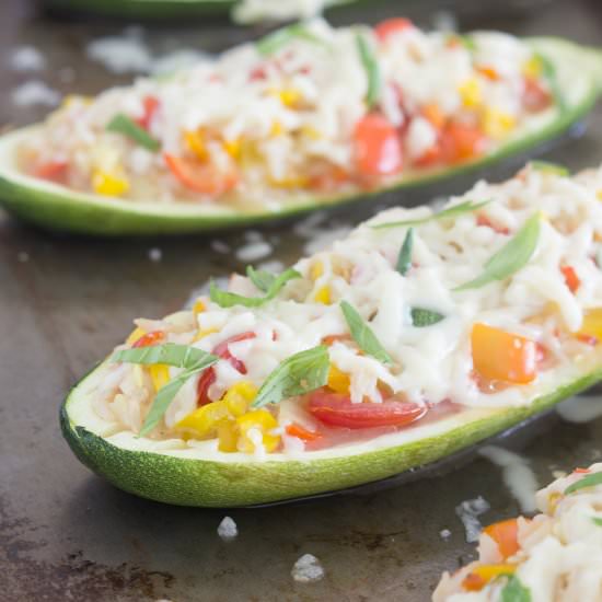 Twice Baked Zucchini Boats
