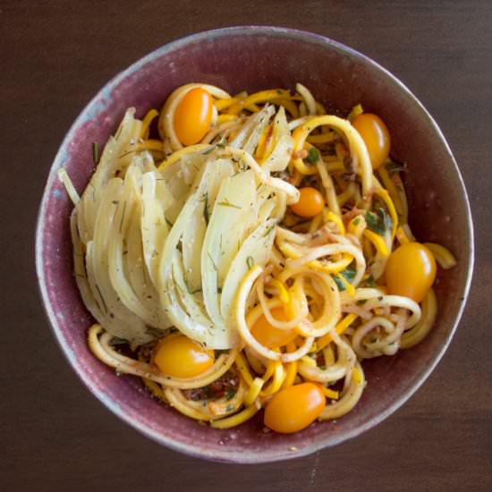 Squash Noodles & Tomato Sauce