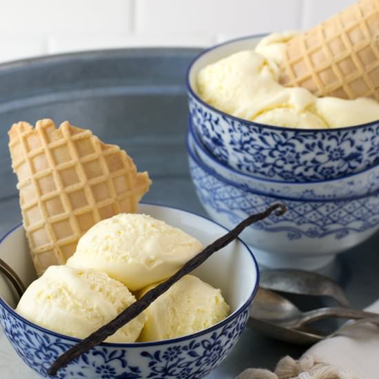 Vanilla Ice Cream Two Ways