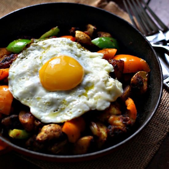 Potatoes and Pepper Breakfast Hash