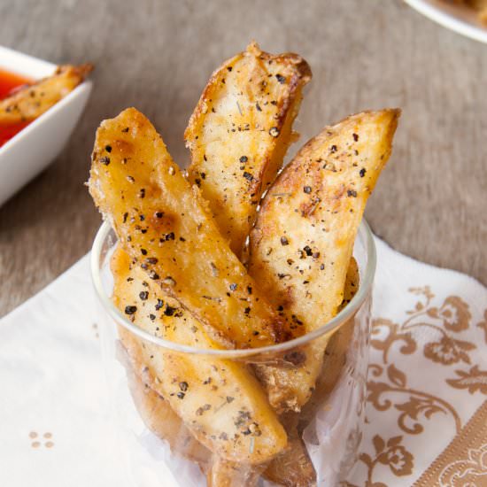 Baked Garlic Potato Wedges