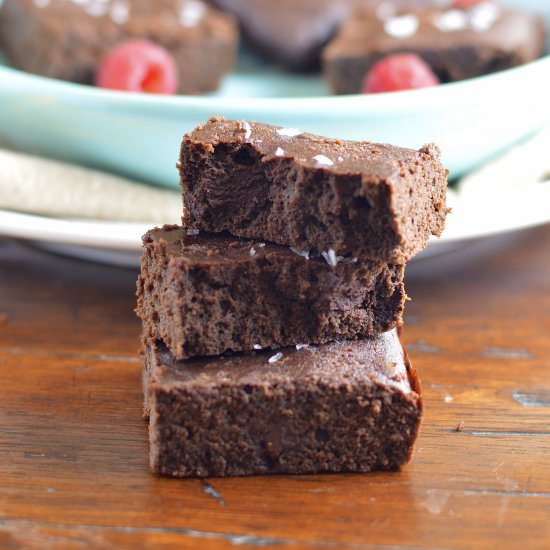 Double Chocolate Salted Brownies