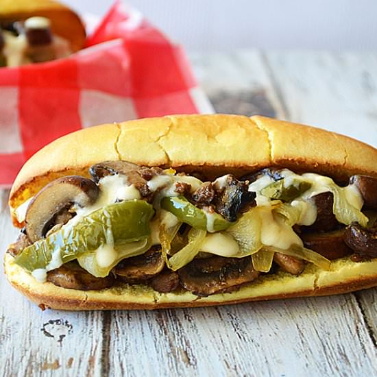 Philly Style Mushroom Cheesesteak