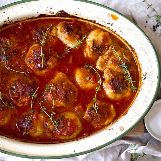 Cajun and Tomato Baked Chicken