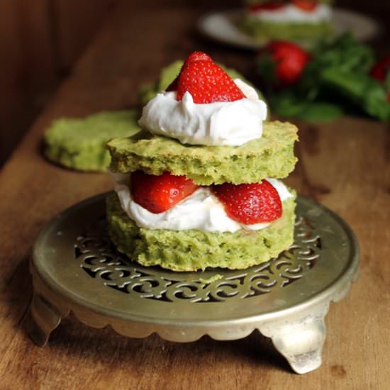 Pimms Strawberry Spinach Shortcakes