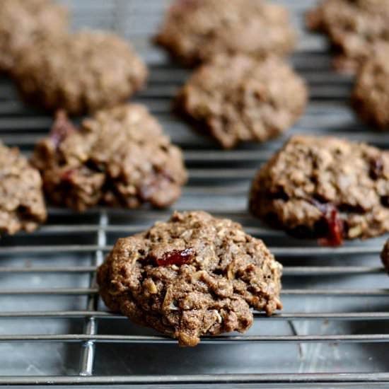 Chocolate Cranberry Oatmeal Cookies