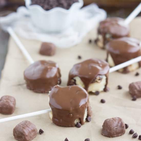 Chocolate Covered Twix Pops