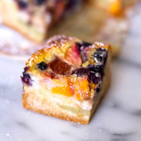Summer Fruit Custard Bars