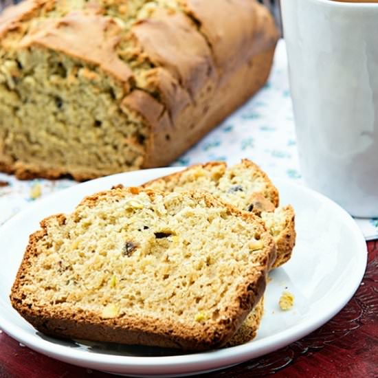 Pistachio Avocado Quick Bread