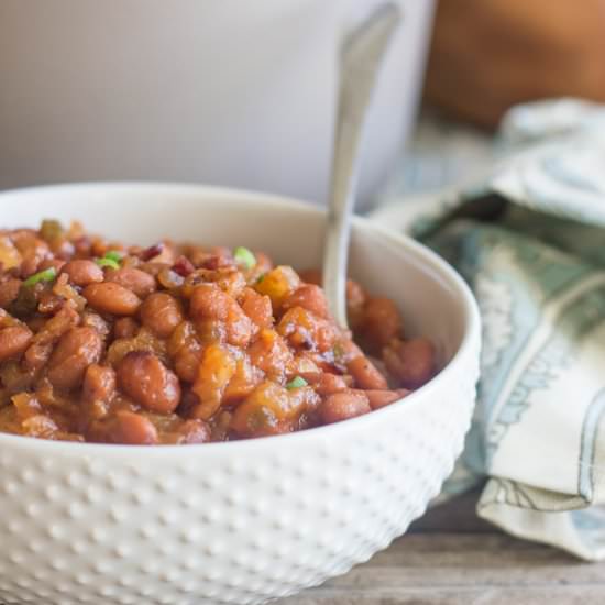 Sweet and Spicy BBQ Baked Beans