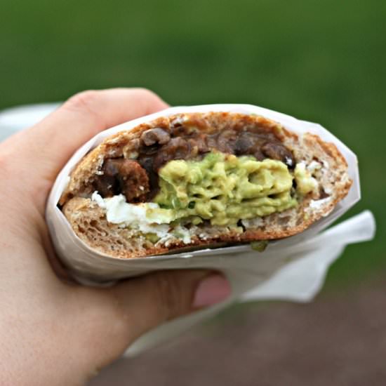 Black Bean & Chorizo Tortas
