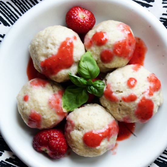 Dumplings with Strawberry