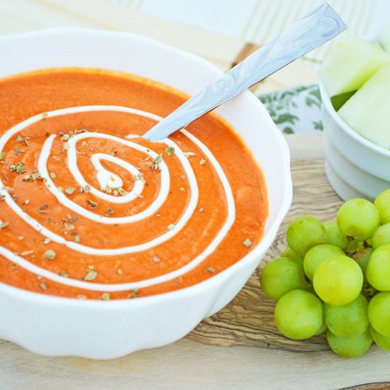 Red Pepper and Jalapeno Cream Soup