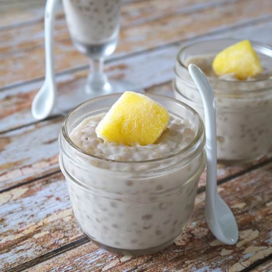 Coconut Mango Tapioca Pudding