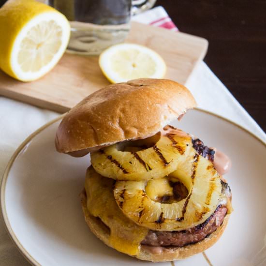 Pineapple Teriyaki Turkey Burgers