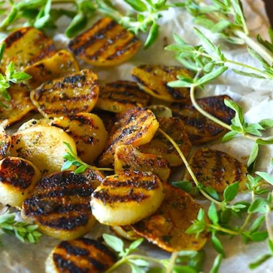 Herb-Grilled Elephant Garlic