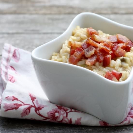 Bacon and Leek Risotto