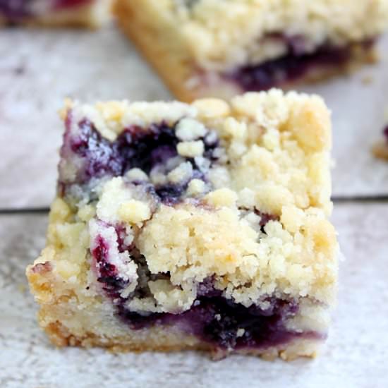 Blueberry Crumble Bars