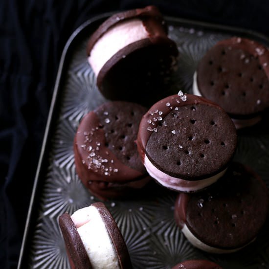 Neapolitan Ice Cream Sandwiches