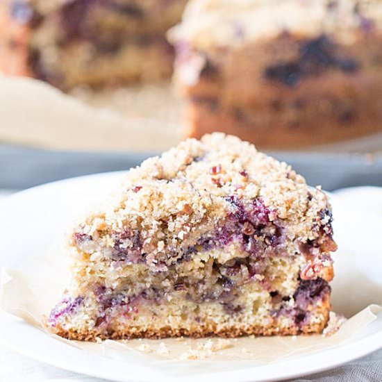 Blueberry Sour Cream Coffee Cake