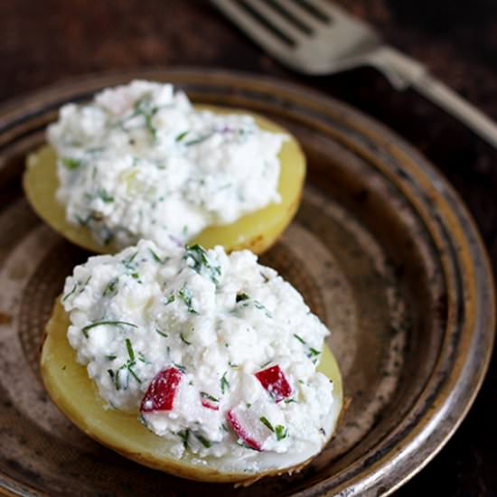 Potatoes with Cottage Cheese