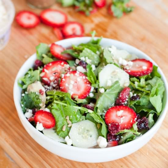 Kale and Strawberry Summer Salad