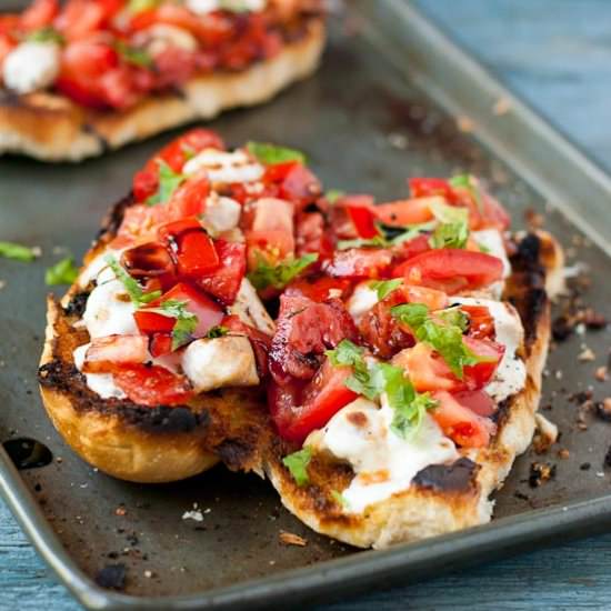 Cheesy Chicken Bruschetta Bread