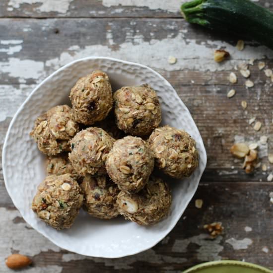Raw Zucchini Bread Truffles