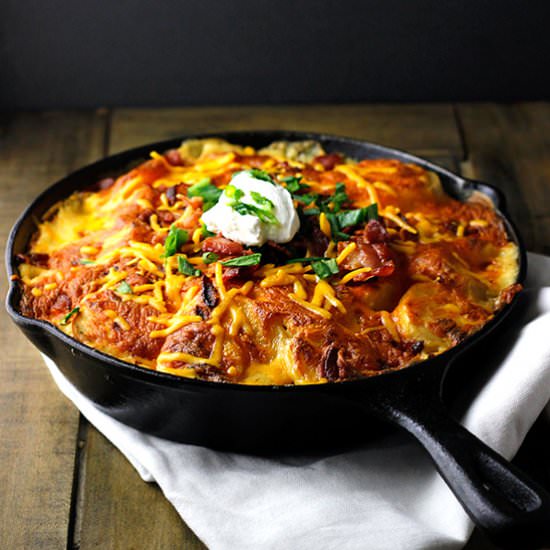 Loaded Skillet Potato Au Gratin
