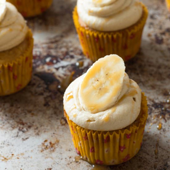 Banana Caramel Cupcakes