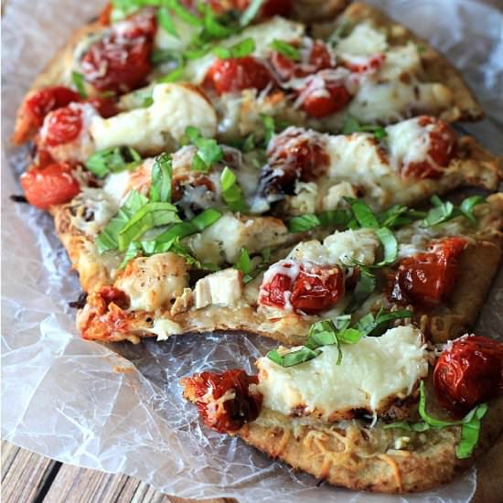Grilled Chicken Margherita Pizza