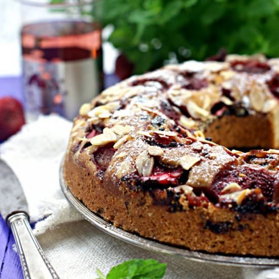 Strawberry Bundt with Almond