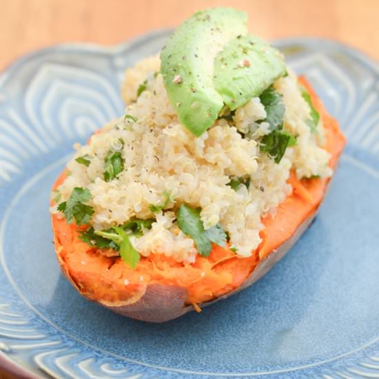 Lime + Cilantro Quinoa Yams