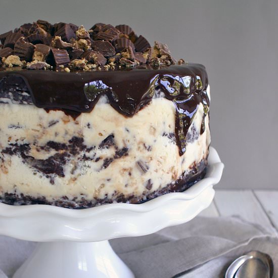 Reese’s Brownie Ice Cream Cake