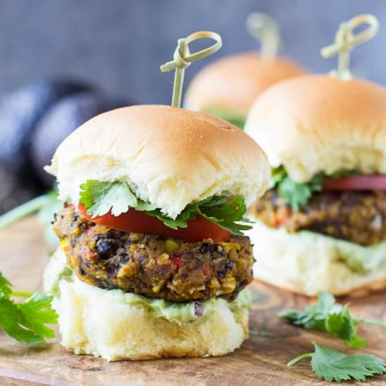 Pumpkin – Black Bean Sliders