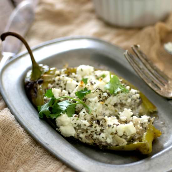 Goat Cheese Stuffed Peppers