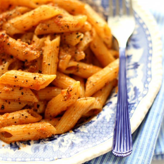 Penne in Red Wine Sauce