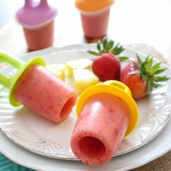 Strawberry Pineapple Pops