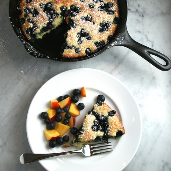 Oven-Baked Blueberry Pancake