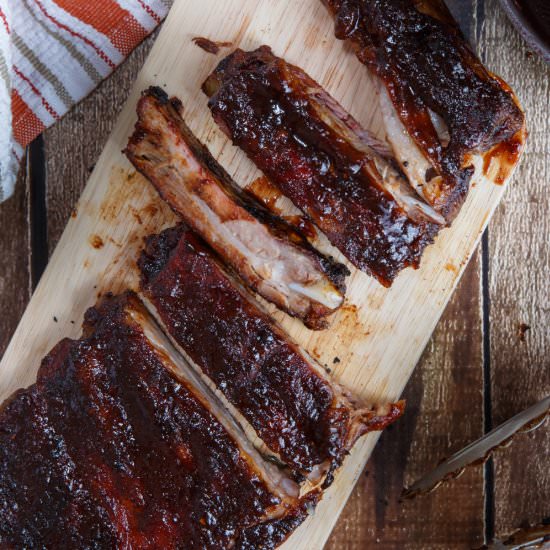 Pomegranate Chipotle BBQ Ribs